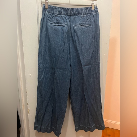 Abercrombie Wide Leg Chambray Pants size Small - Picture 4 of 11